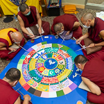 Tibetan Monks Create, Then Destroy Sand Mandala
