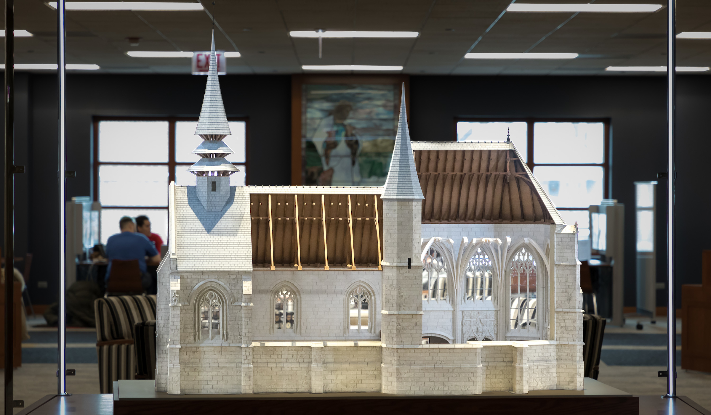 Image of scale model of Folleville church