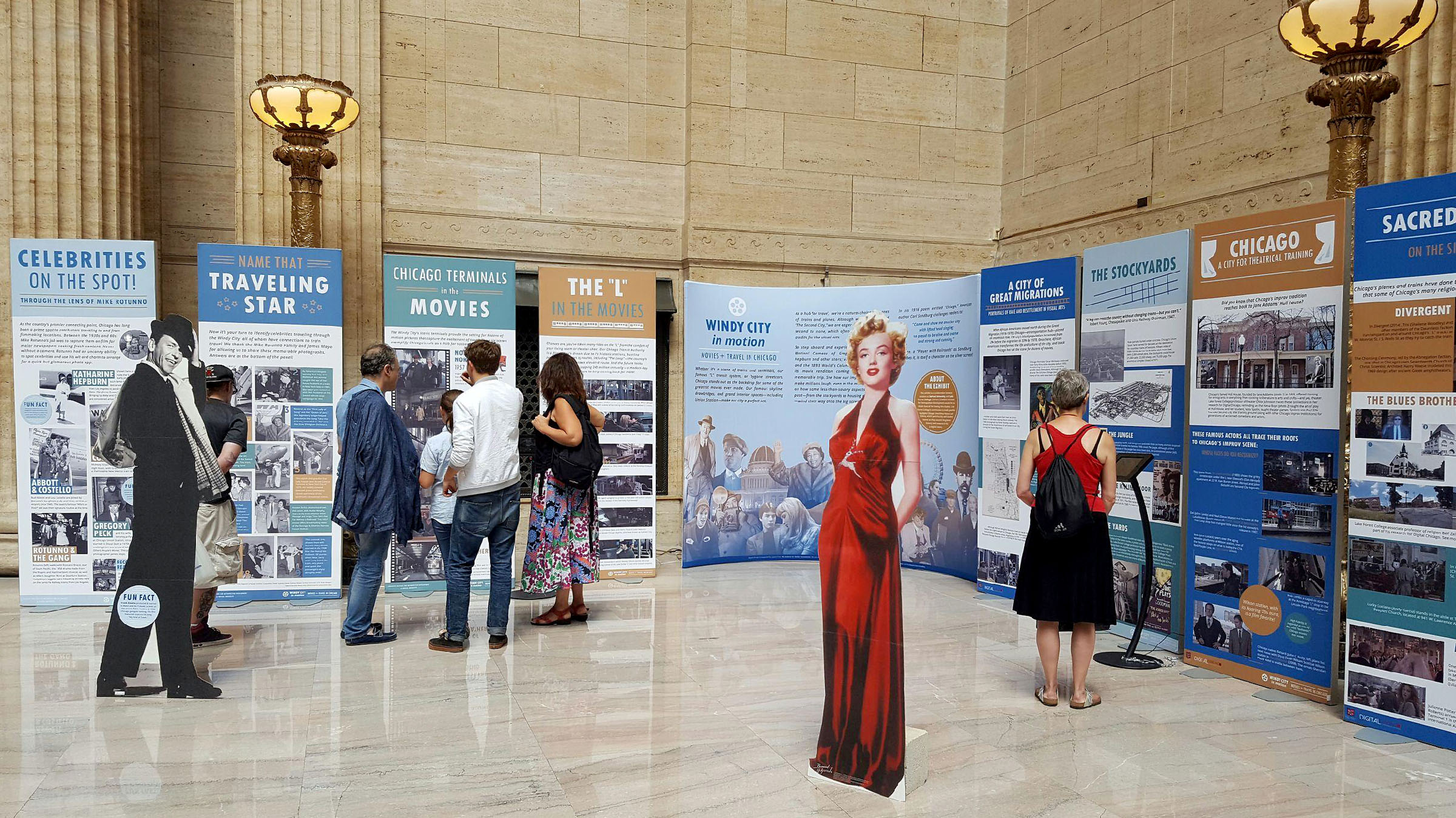 Windy City in Motion exhibit at Union Station in Chicago