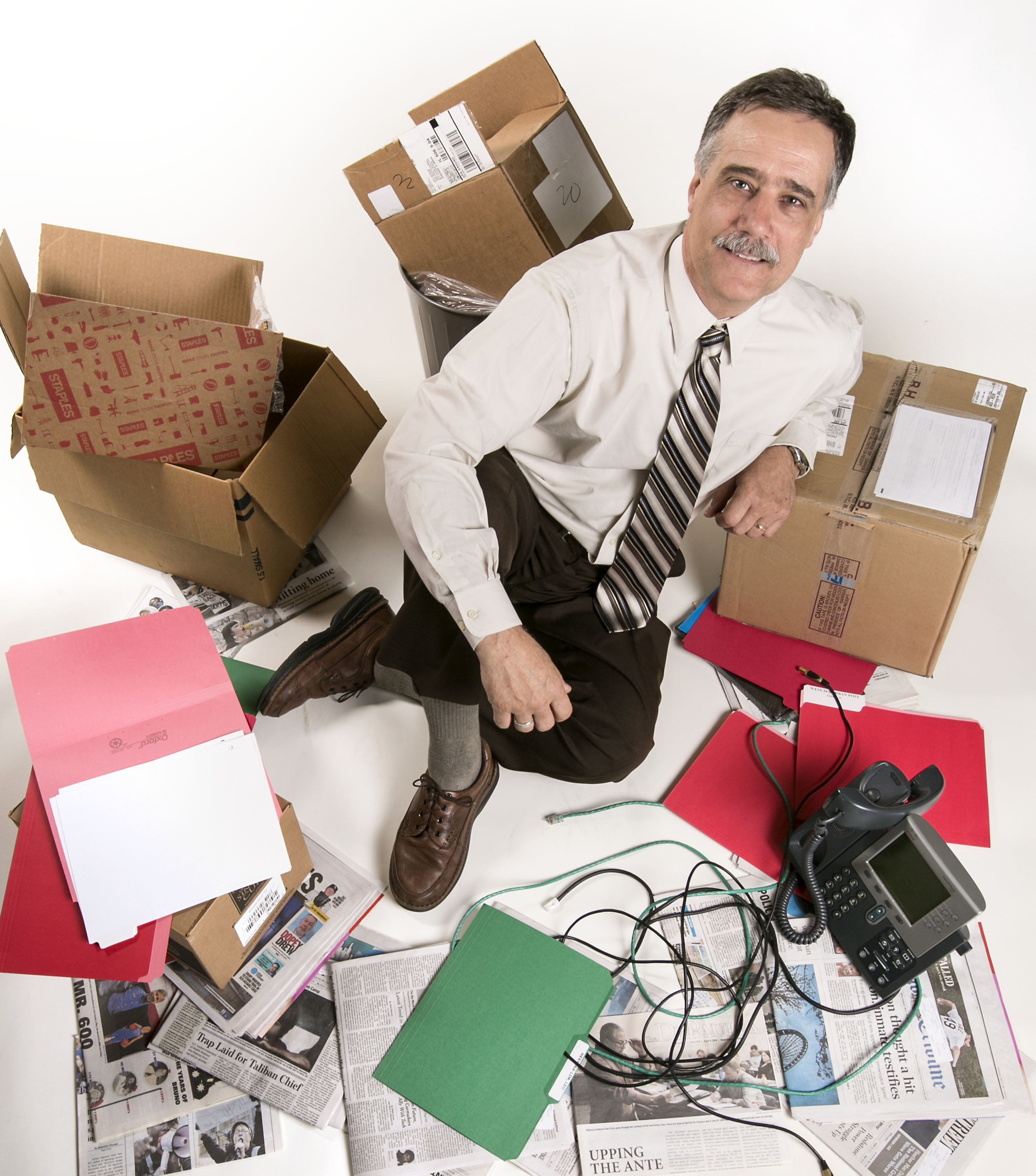 Joseph Ferrari, a professor of psychology at DePaul University in Chicago co-authored a study which looked at how an overabundance of possessions that collectively create chaotic and disorderly living spaces. “It’s the danger of clutter, the totality of one’s possessions being so overwhelming that it chips away at your well-being, relationships, and more, drowning in a sea of stuff,” Ferrari said. (DePaul University/Jamie Moncrief)
