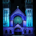Lighting design students illuminate architecture of Lincoln Park church