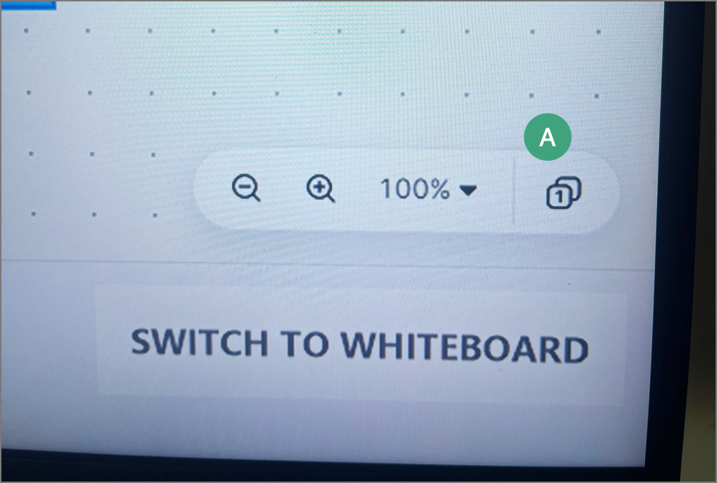screenshot of zoom whiteboard pagecount