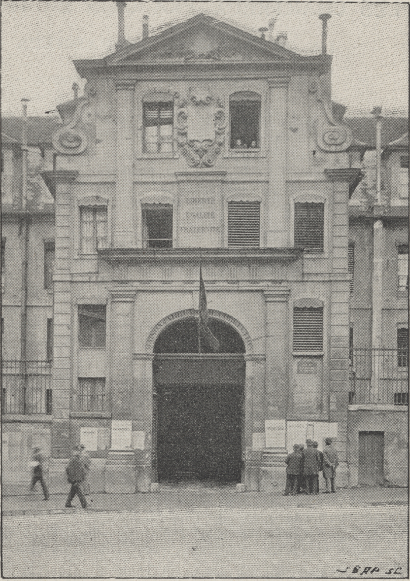 Prison Saint-Lazare, exterior view, entrance, rue Saint-Denis