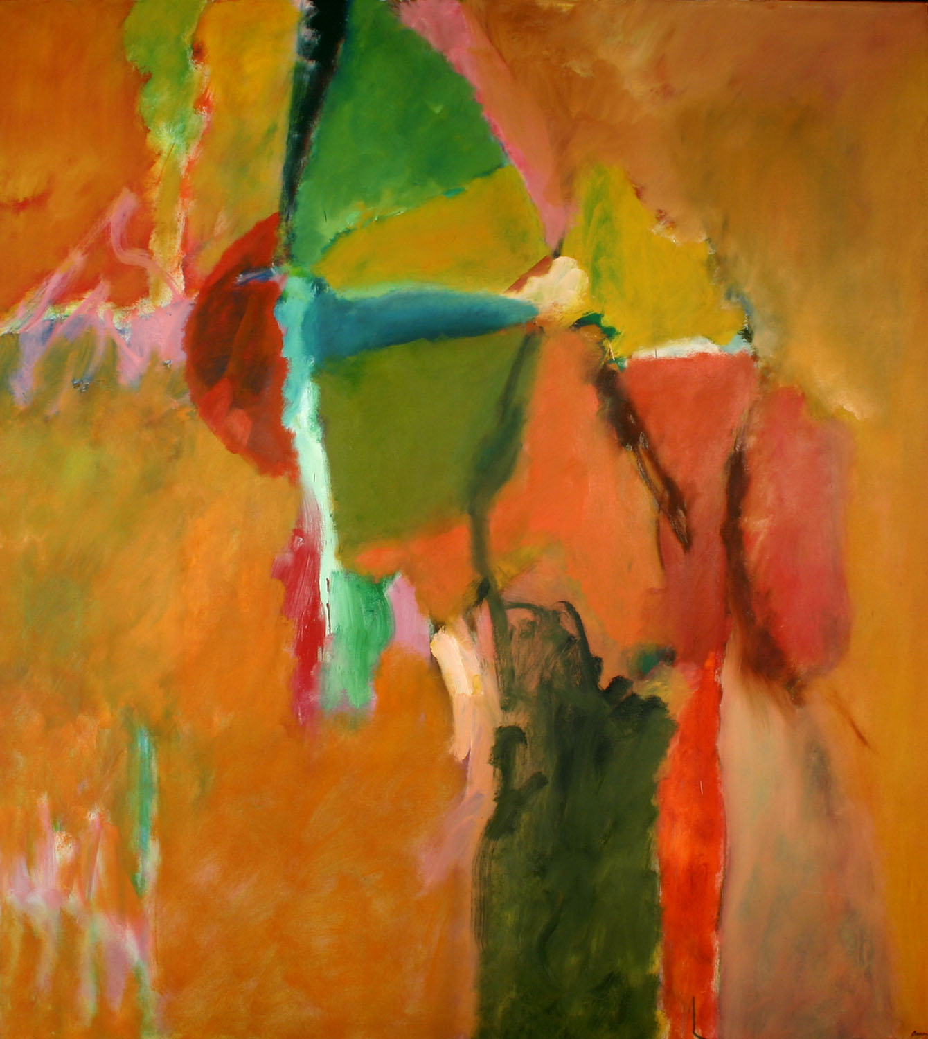 Morris Barazani, Earth Moods, 1968–69. Oil on Canvas. Collection of the DePaul Art Museum, Gift of the artist, 2005.27