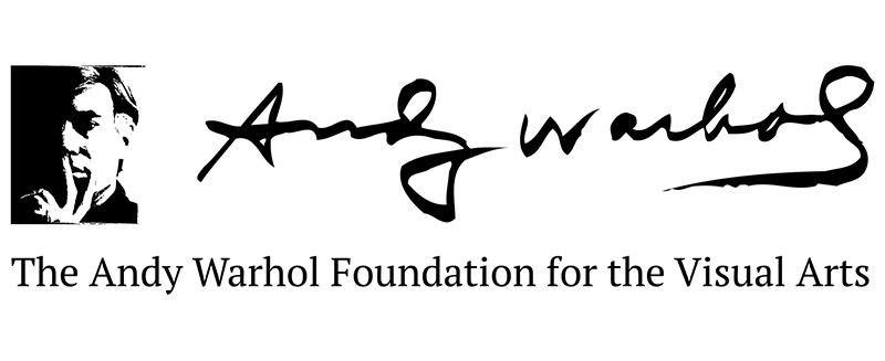 black and white andy warhol foundation logo