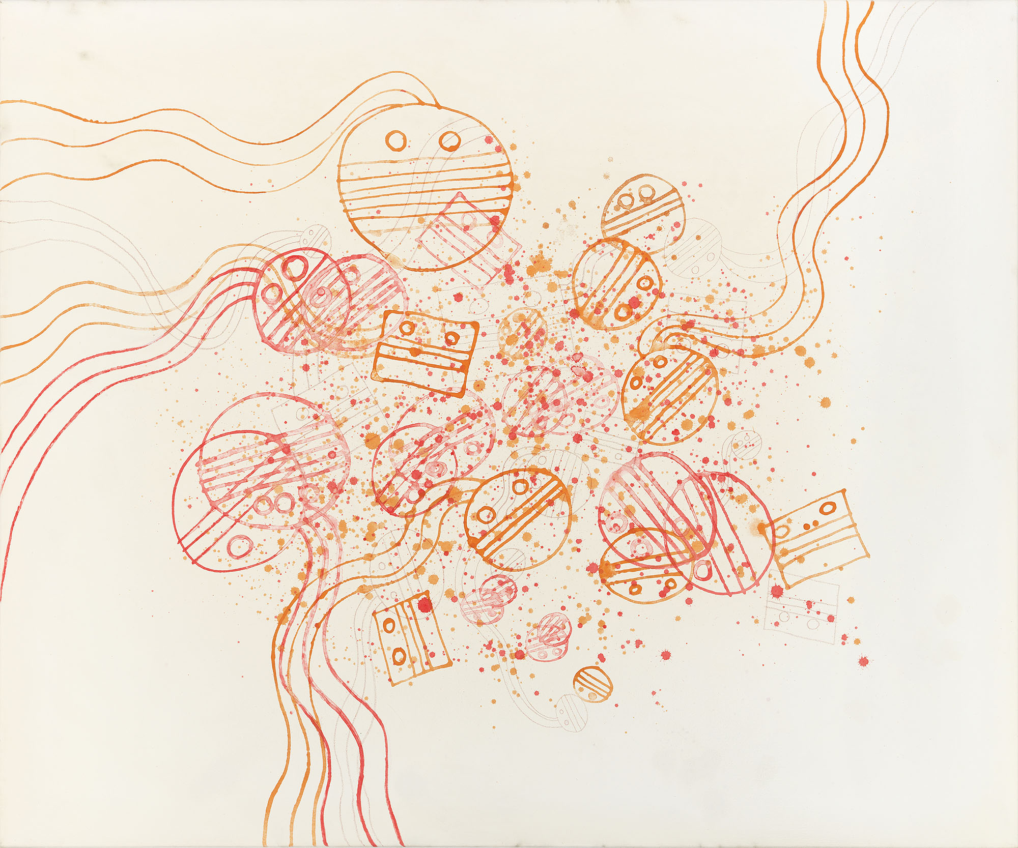 Dominick Di Meo, Love Song, 1968. Acrylic and crayon on canvas. Courtesy of the artist