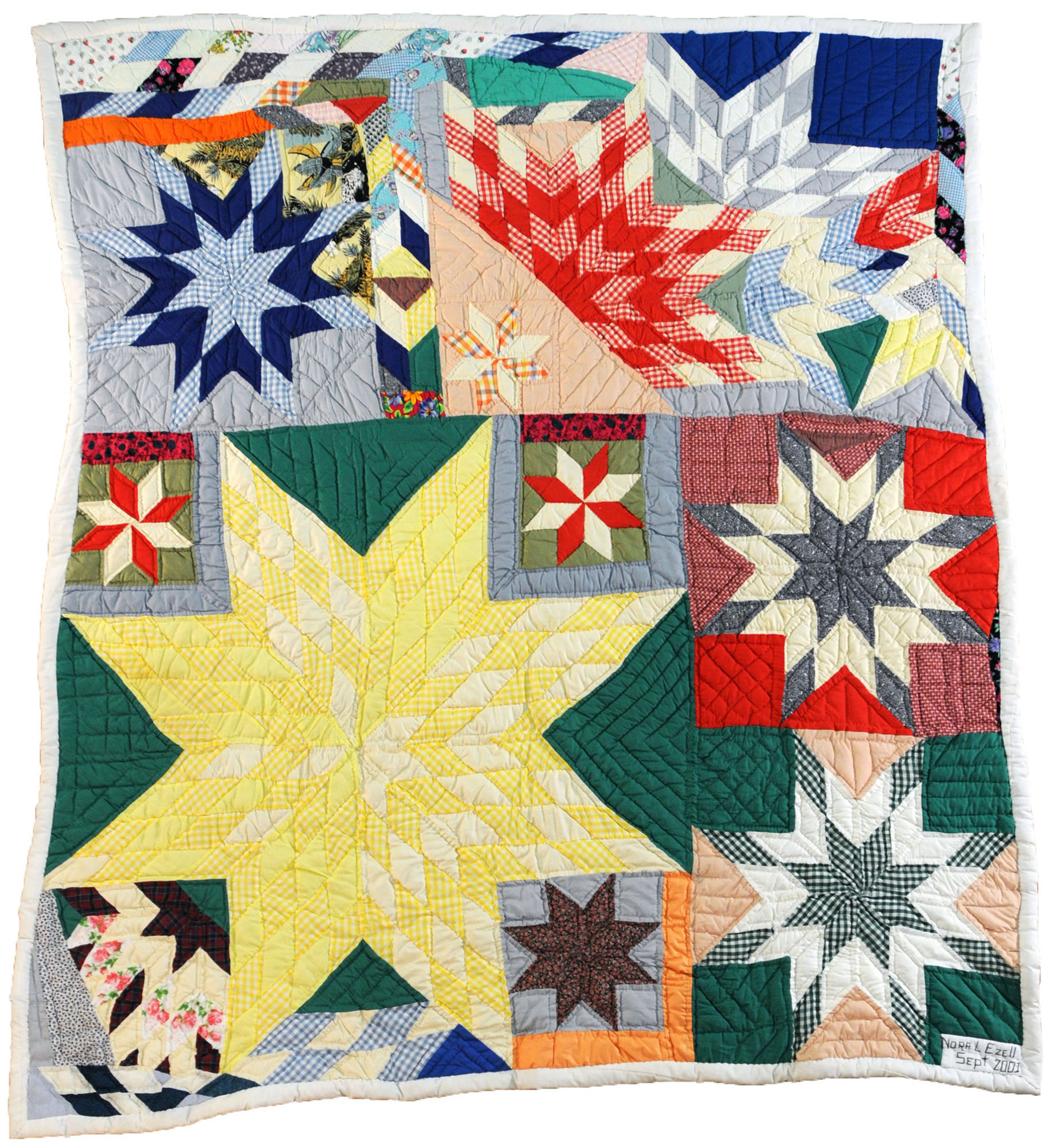 Nora Ezell, Star Puzzle, 2001. Cotton, polyester. Courtesy of the Montgomery Museum of Fine Arts.