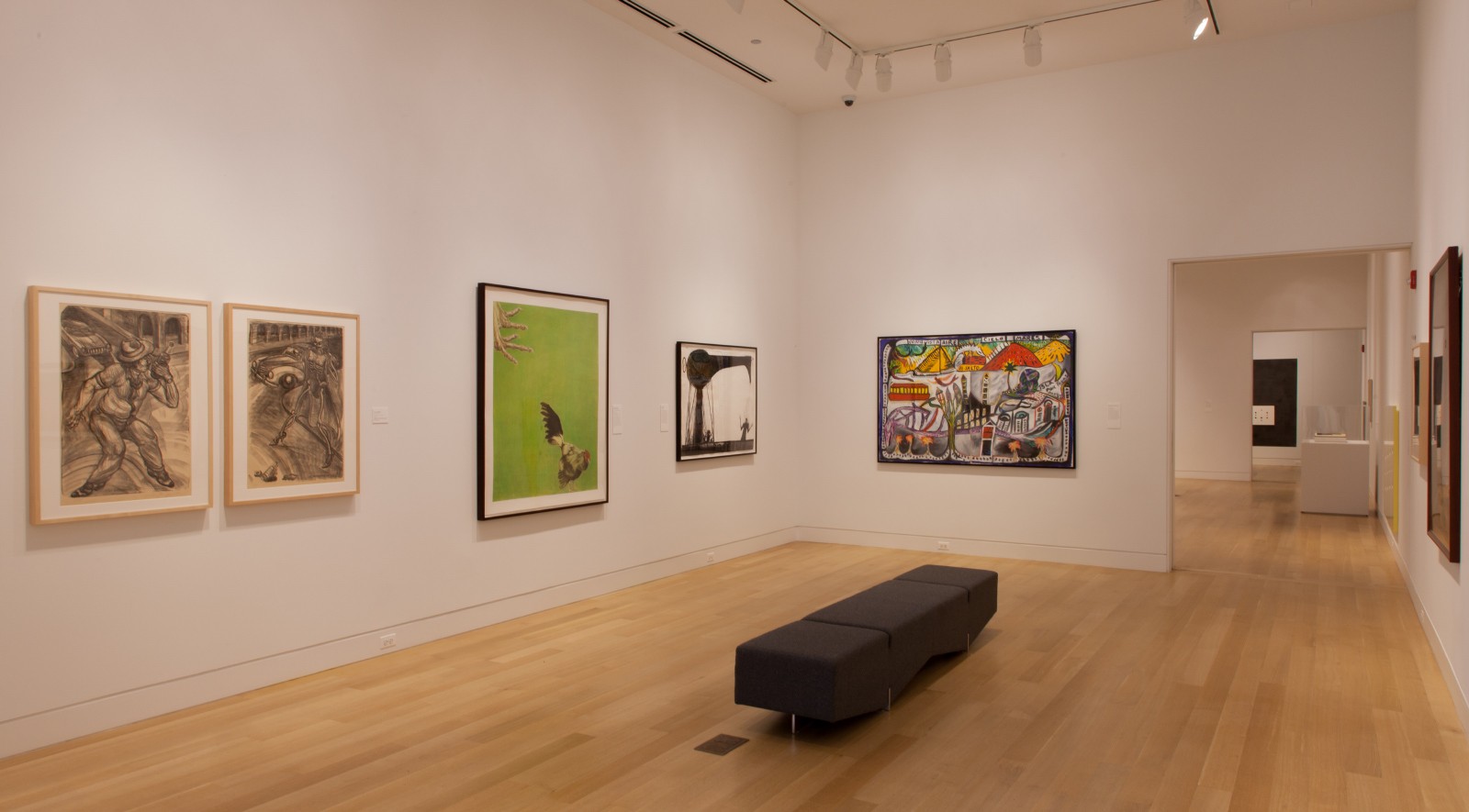Installation view of "Nexo/Nexus: Latin American Connections in the Midwest"