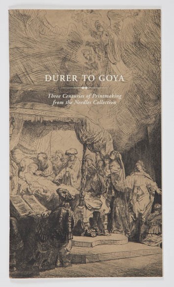 Dürer to Goya Catalogue Cover