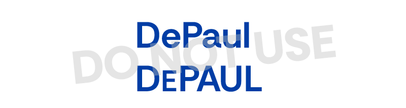 DePaul in Rethink Sans