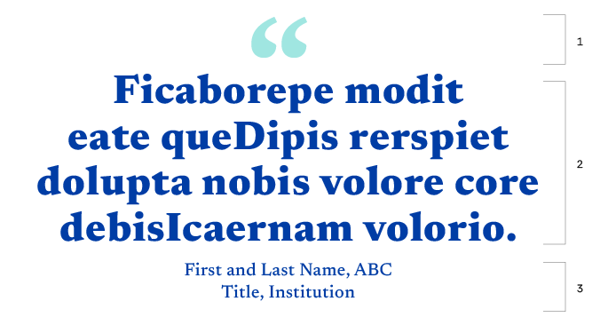 Block quote using Newsreader type