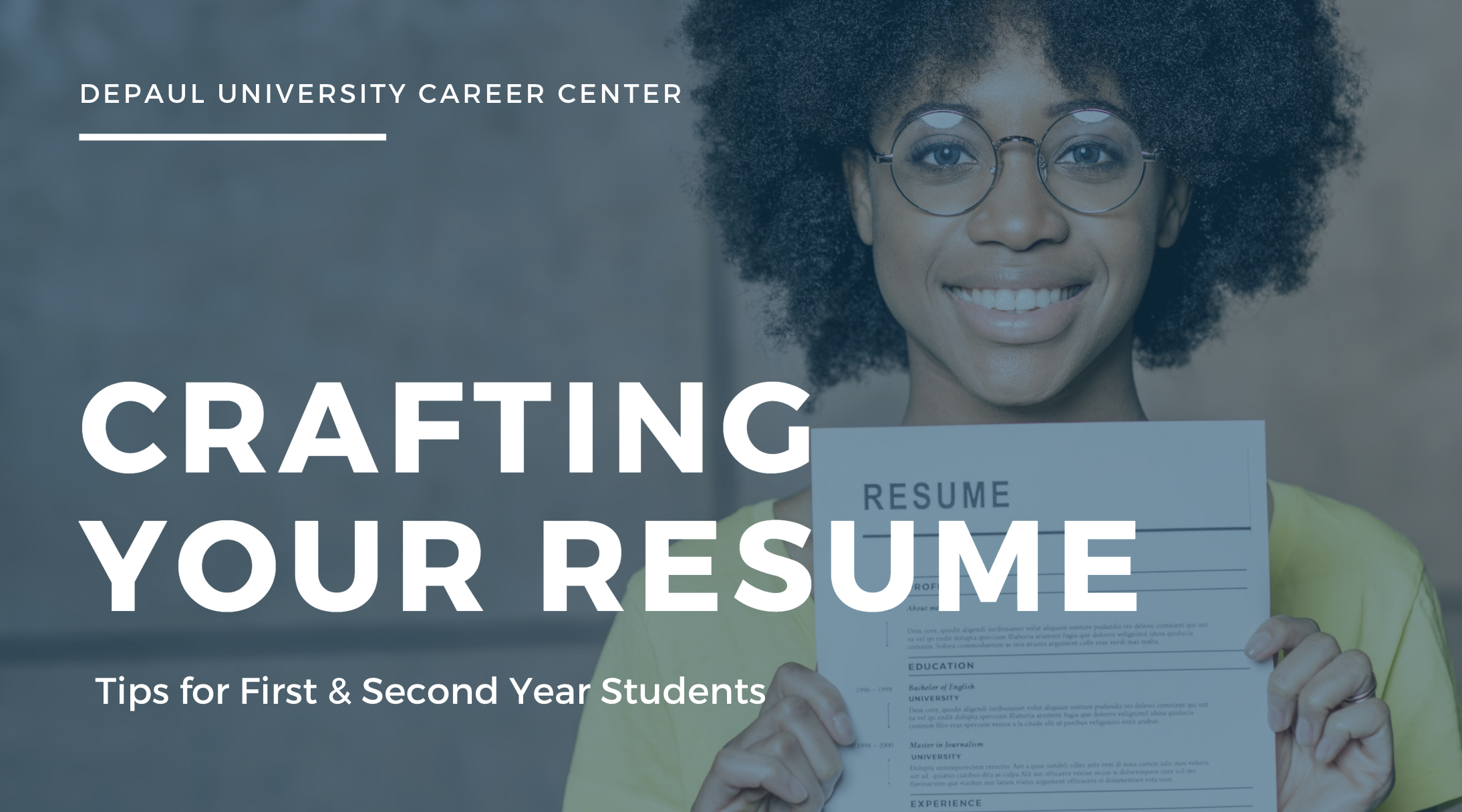 Resume Basics for First and Second Year Students