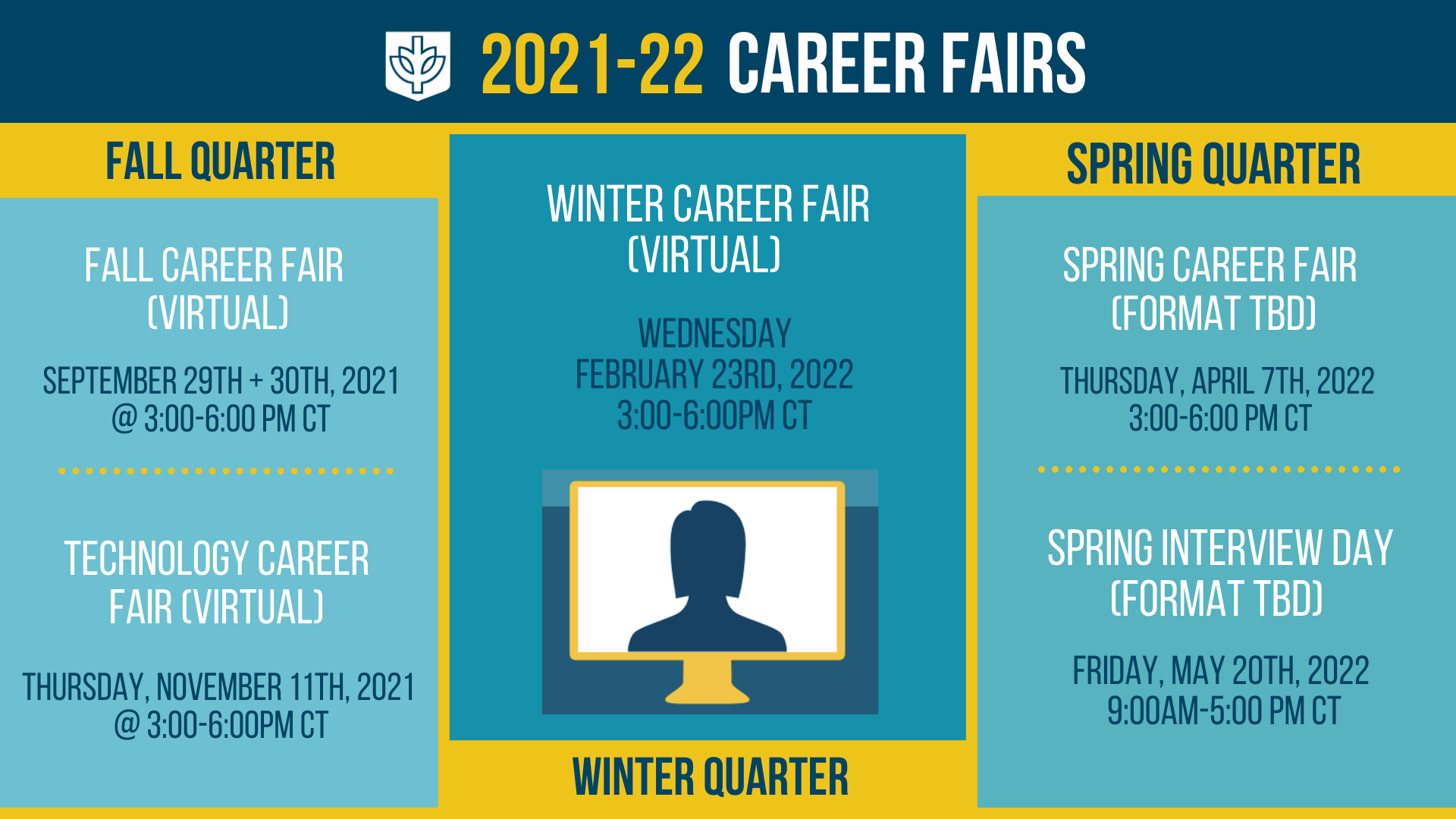 2021-22 Career Fair Schedule