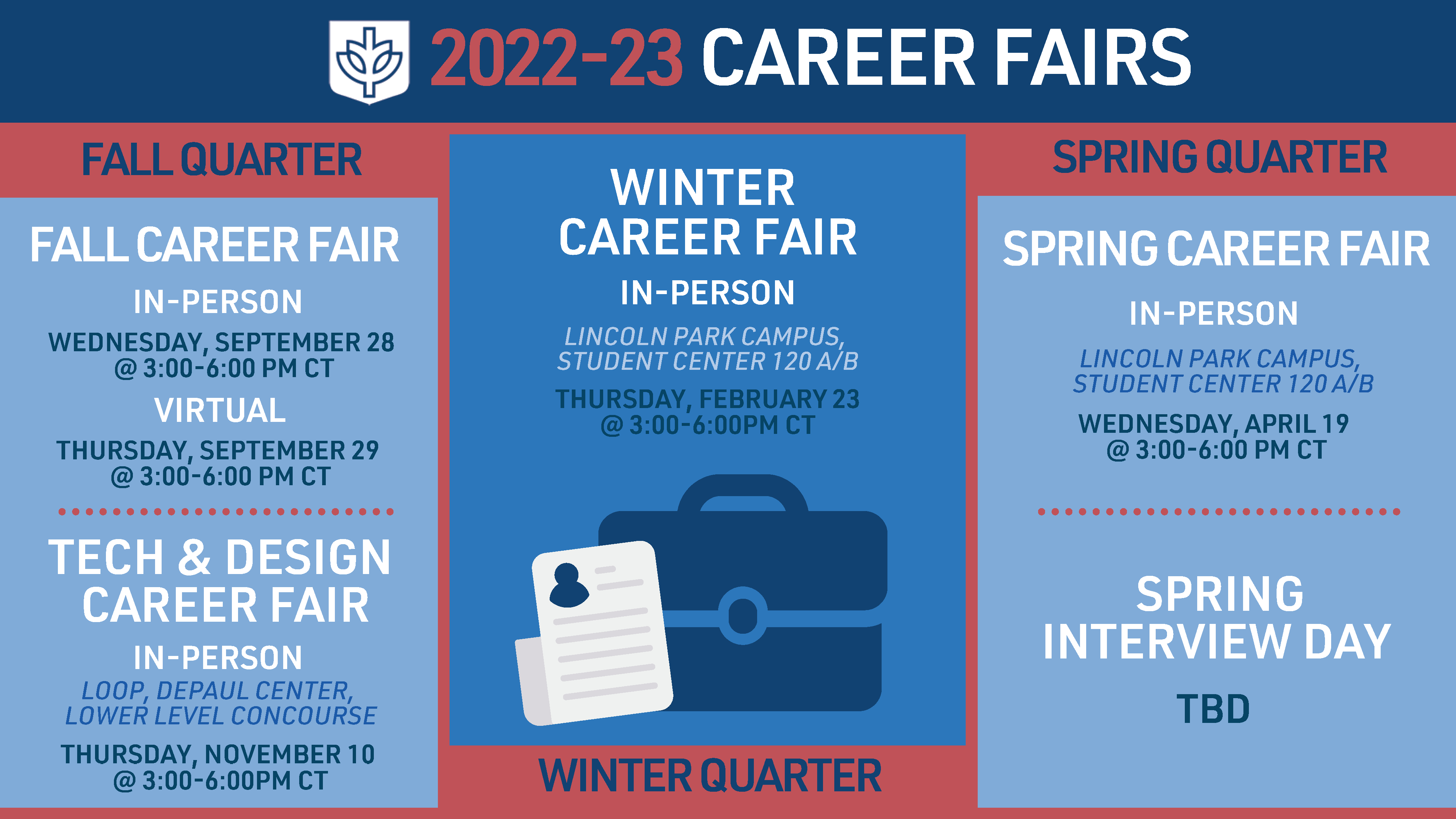 All Career Fairs Schedule