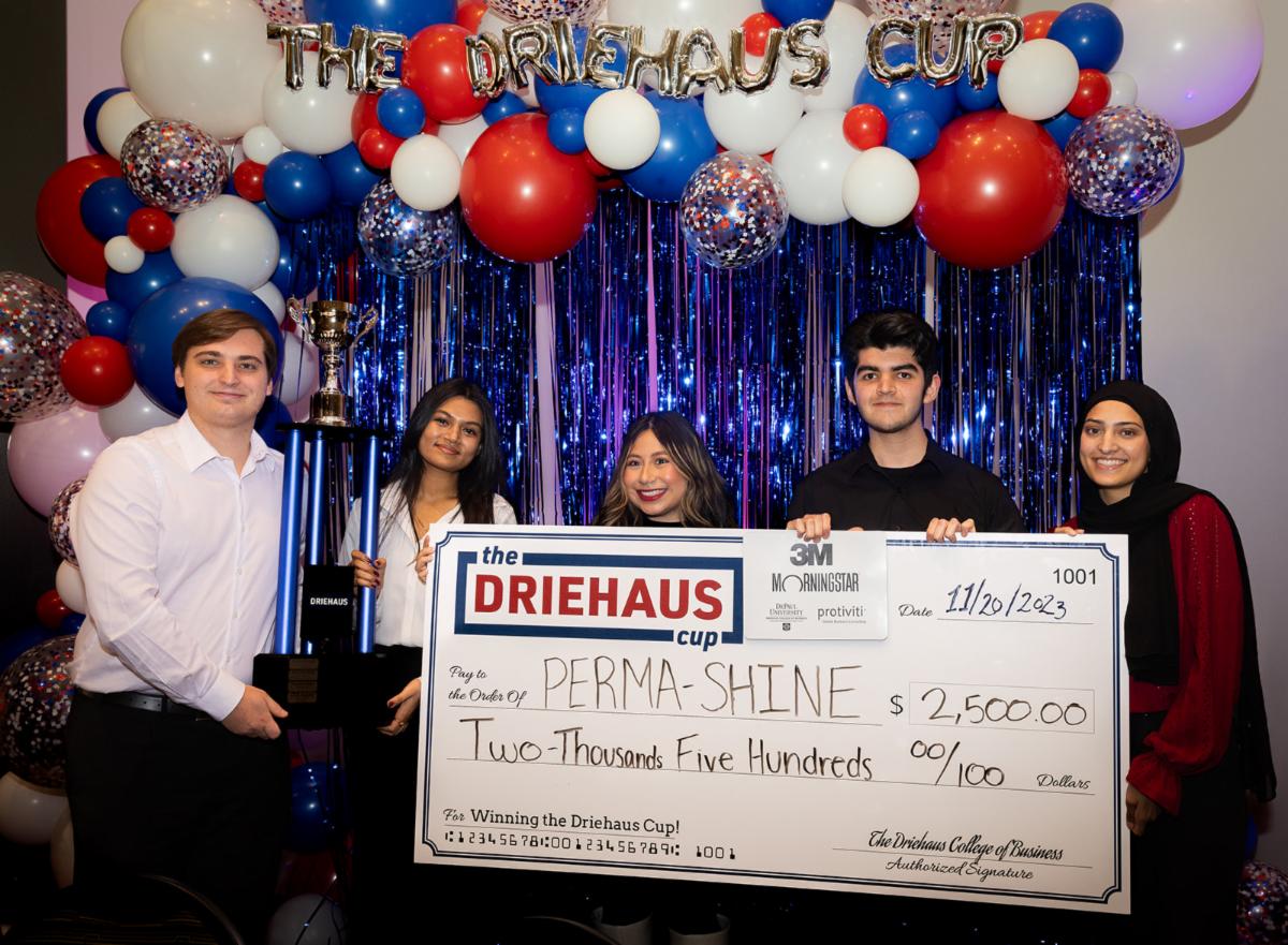 Team Perma-Shine, the winners of this fall quarter's Driehaus Cup competition