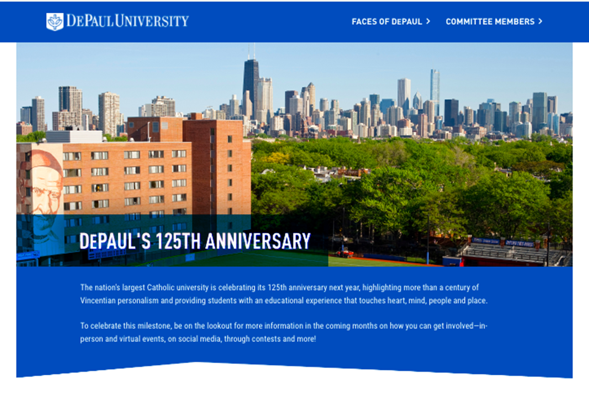 Depaul 2022 2023 Academic Calendar Depaul Gears Up For 125Th Anniversary With Call For Nominations | Campus  And Community | Sections | Depaul University Newsline | Depaul University,  Chicago
