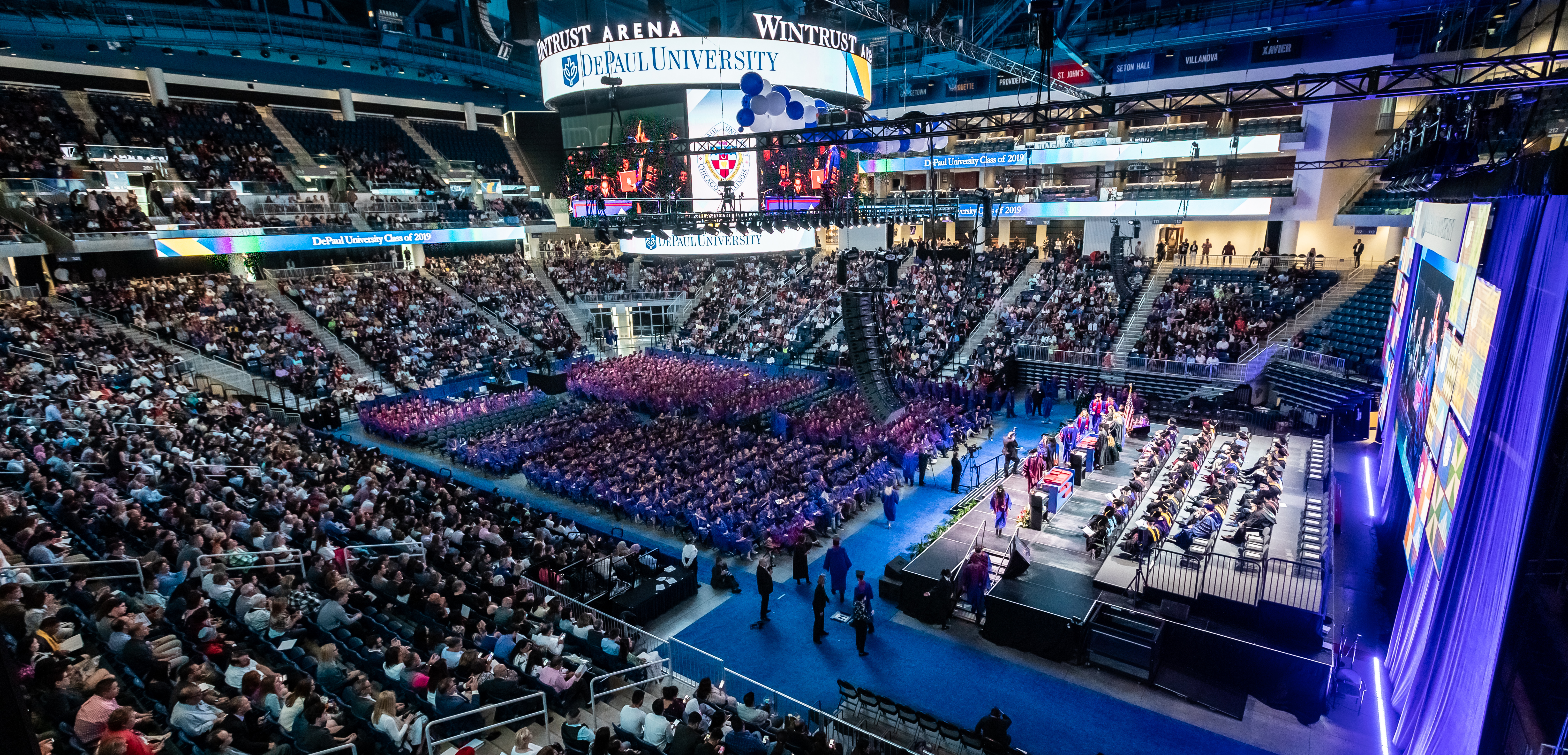 DePaul's graduation ceremony at Wintrust Arena