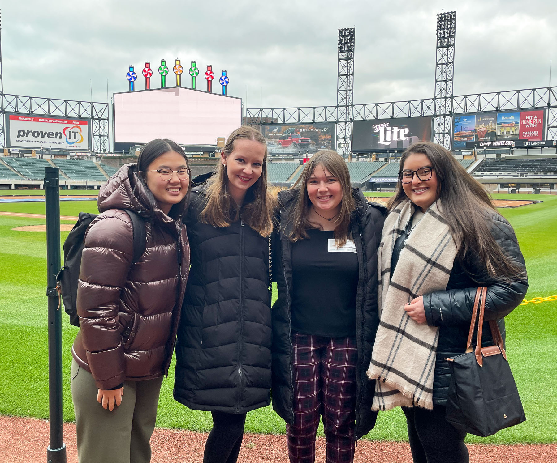Later that day, the students toured the White Sox Guaranteed Rate Field and learned from department heads.