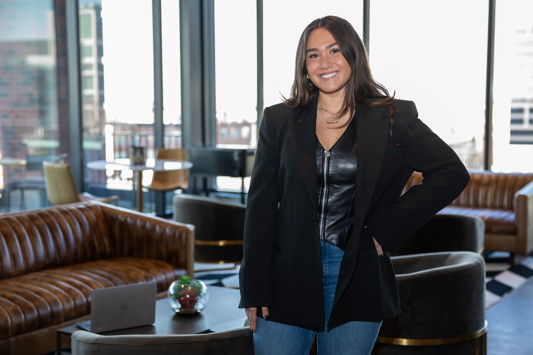 Celine Soto, manager of Client Services at rEvolution Integrated Sports Marketing Agency, spoke with the class and is also an alumna who participated in this class while at DePaul.