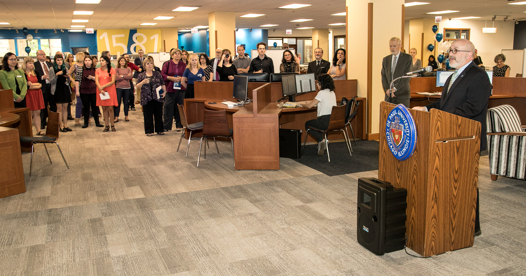 University celebrates new renovations to the DePaul University library ...