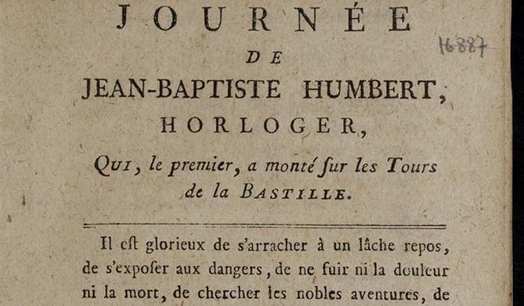 Cover of an original 18th-century pamphlet