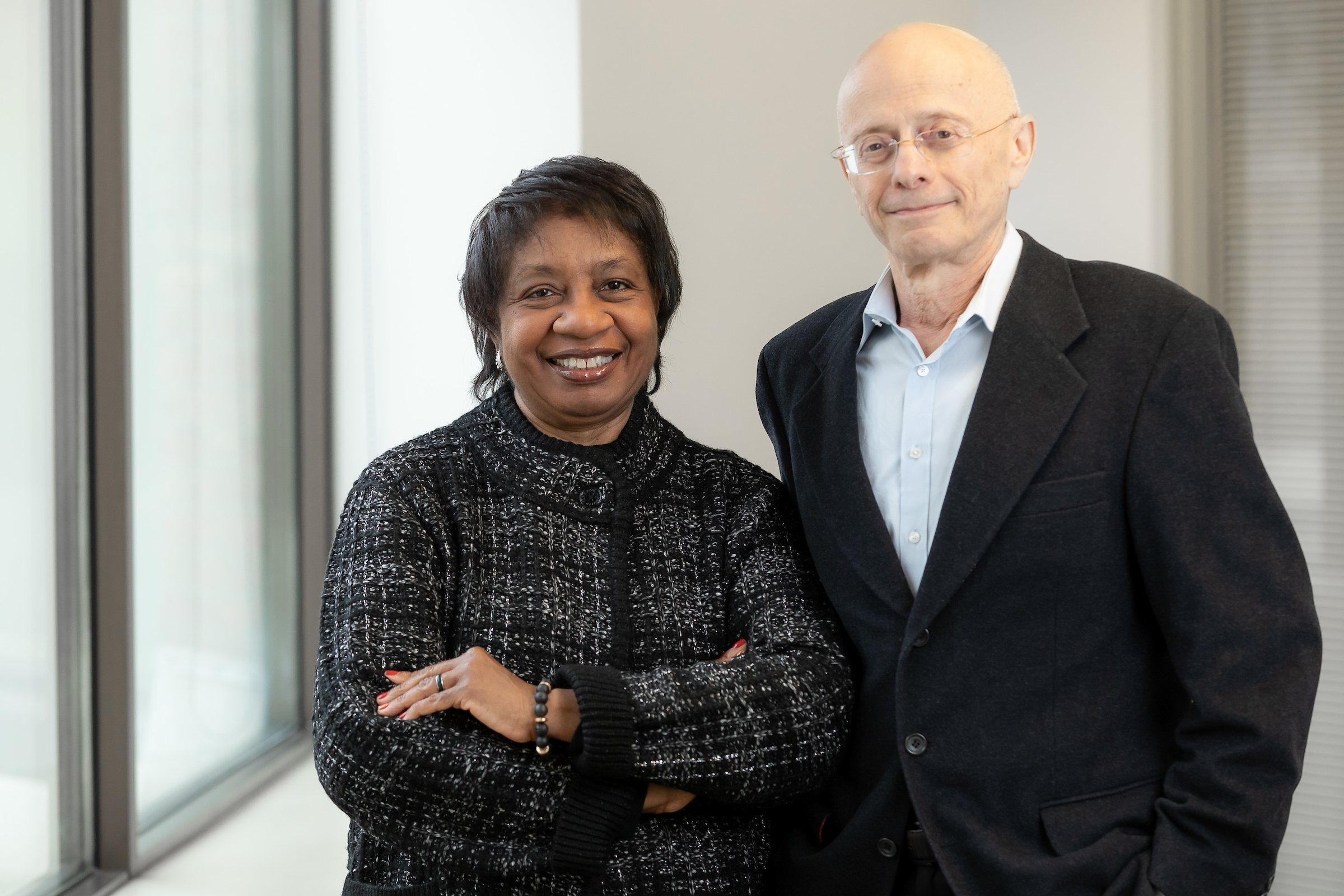 W. LaVome Robinson and Leonard A. Jason, professors of psychology in the College of Science and Health, have received a $6.6 million grant to fund research to reduce African American youth violence. (DePaul University/Jeff Carrion)