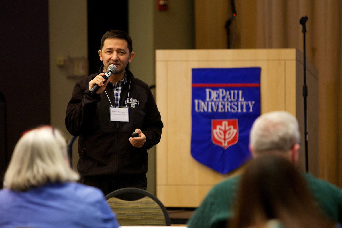 The Rev. Guillermo (Memo) Campuzano, C. M. will serve as the vice president for Mission and Ministry, effective March 1, 2020. A DePaul alumnus, Fr. Memo previously held multiple positions at the university, including director of the Office of Religious Diversity, university chaplain in Catholic Campus Ministry, as well as adjunct professor. (DePaul University/Jeff Carrion)
