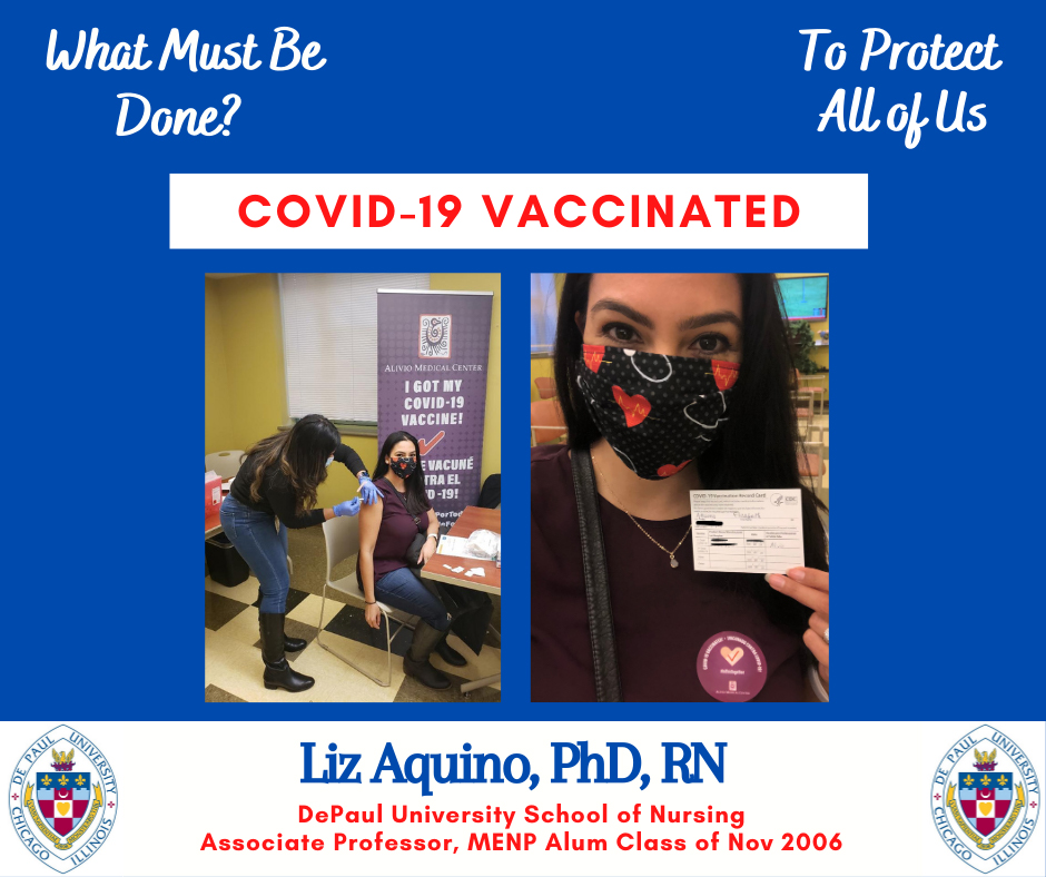 Elizabeth Aquino receives COVID-19 Vaccine