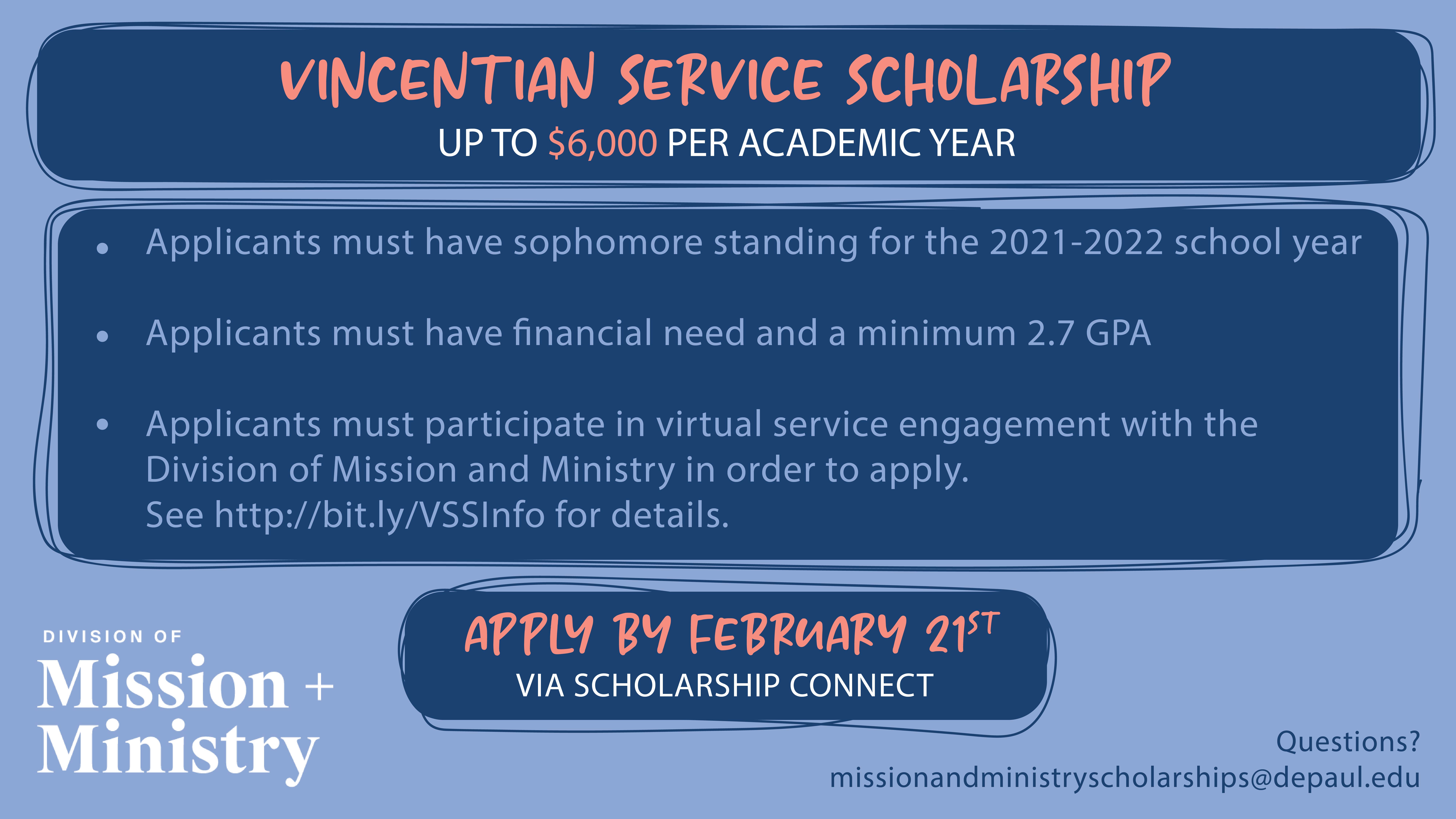 Vincentian Service Scholarship
