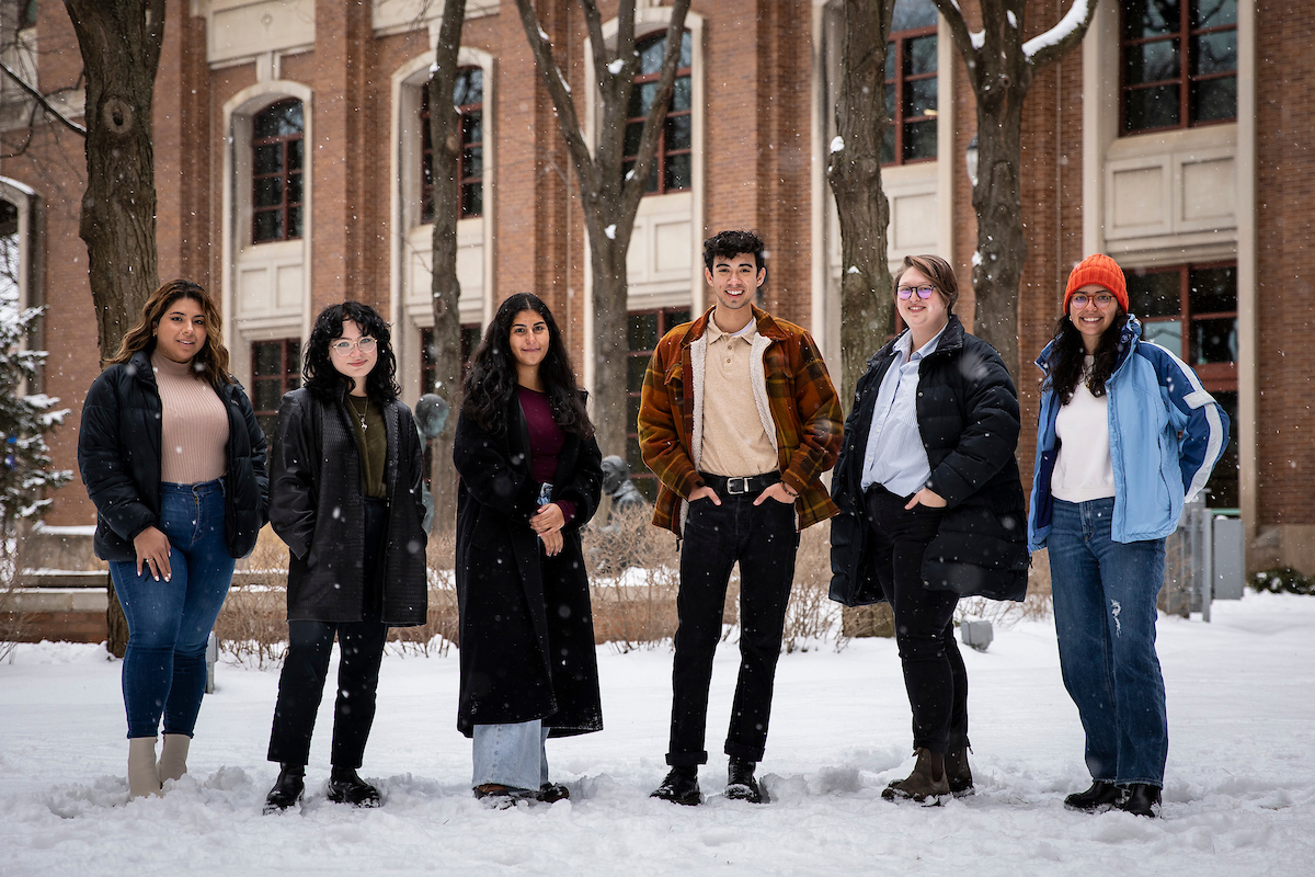 six students joined six Faculty Fellows from across the College of Liberal Arts and Social Sciences and leaders from Chicago-area community organizations to create three interdisciplinary courses for HumanitiesX.