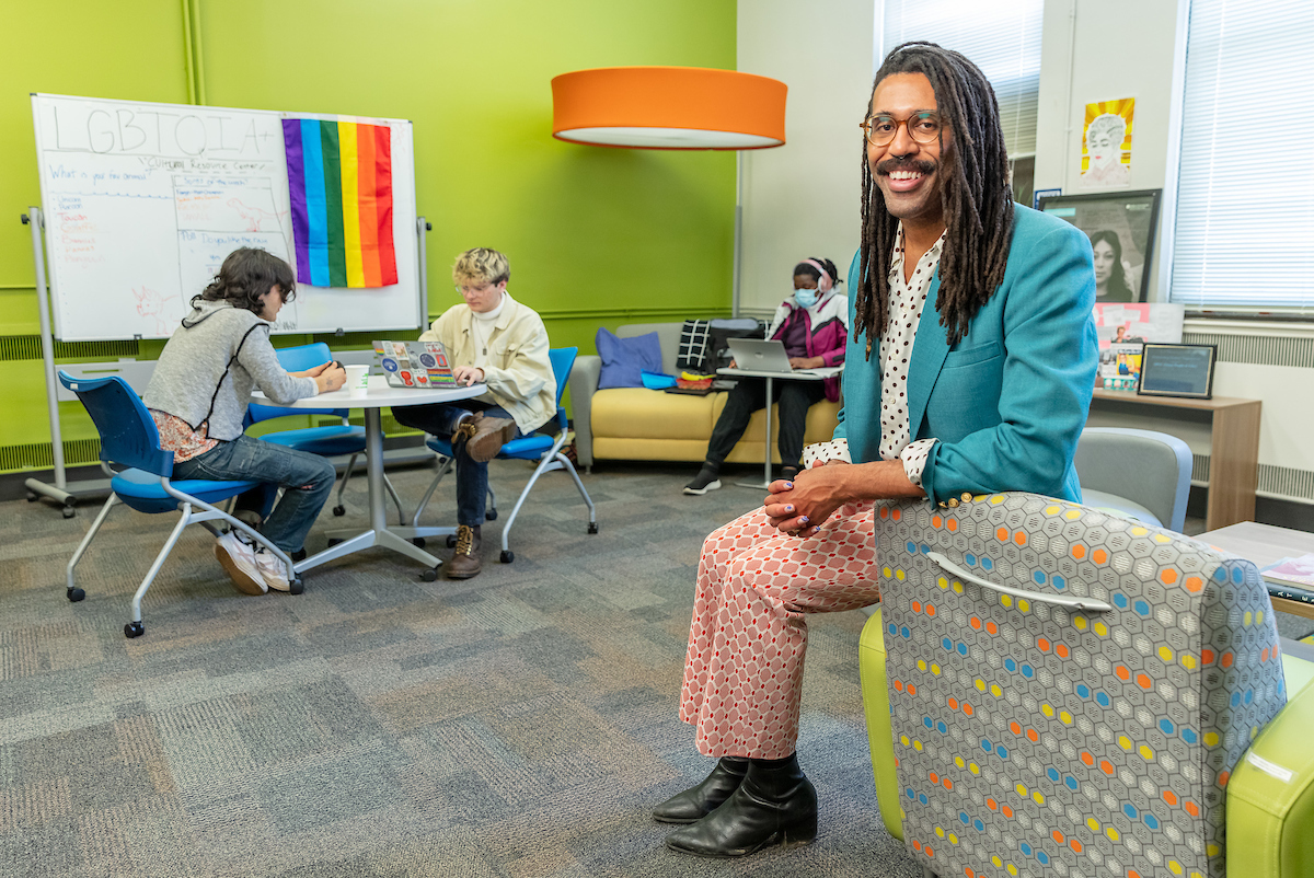 The LGBTQIA+ Resource Center is a space for reprieve for all who are invested in the uplift and celebration for those who hold marginalized genders and sexualities.
