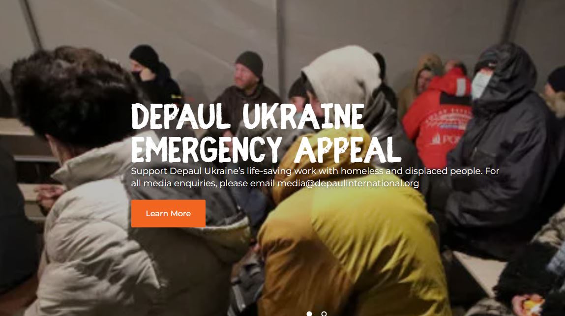 Depaul International is remaining in place in Ukraine to serve homeless people and those who have been displaced in the Odessa, Kharkiv and Ivano-Frankivsk territories.