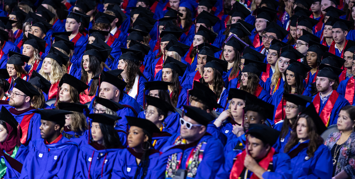 DePaul students sit at commencement ceremony