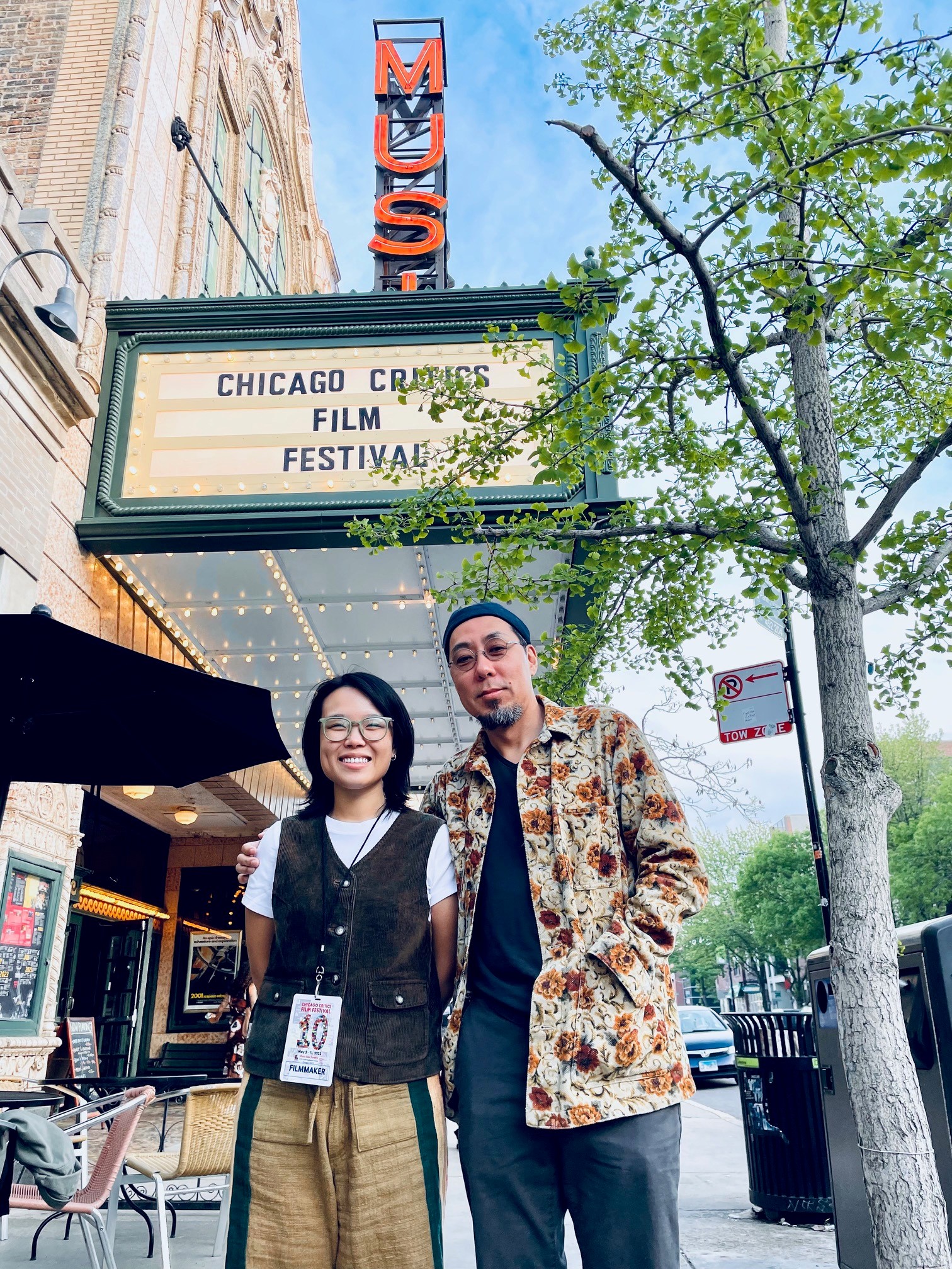 Linh Tran and James Choi at the Chicago Critics Film Festival