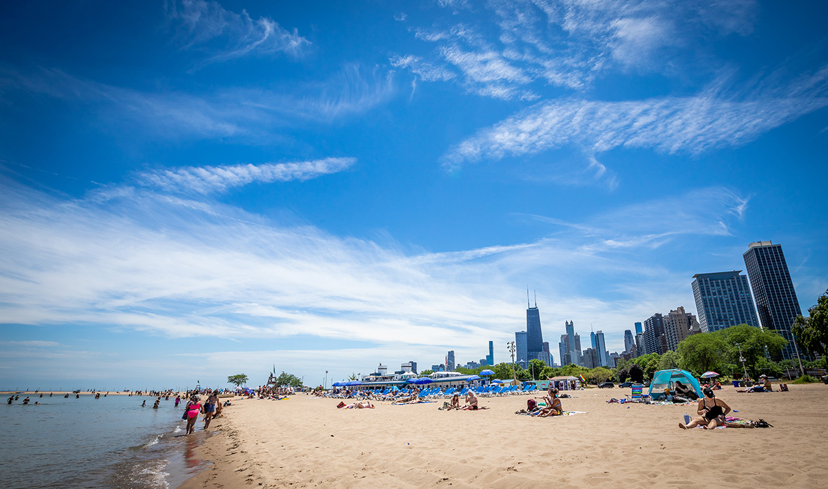 summer beach chicago