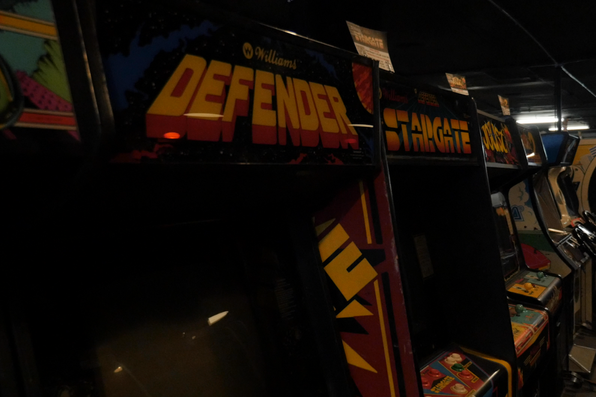 Photos of arcade games