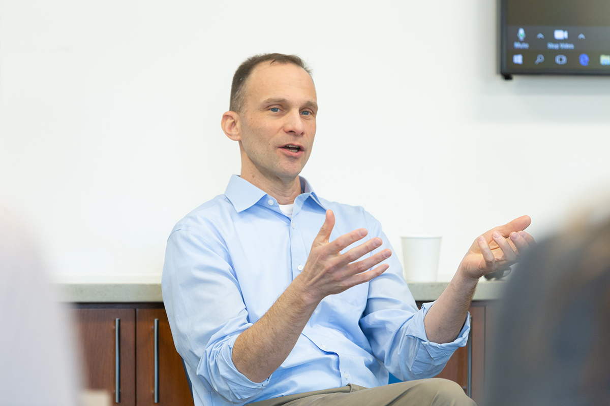 John Shanahan speaking at a GLE workshop.