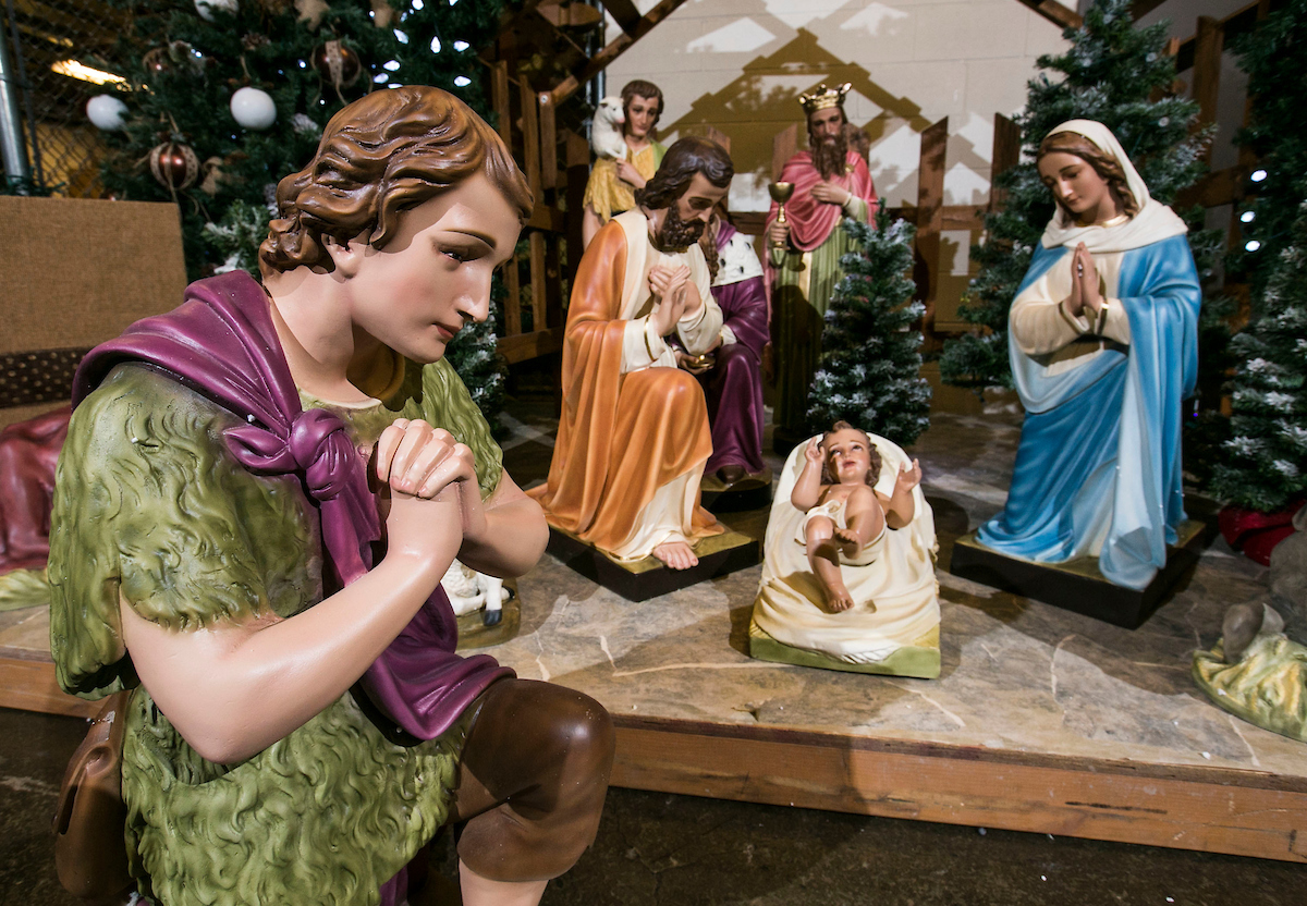 Nativity scene at DePaul