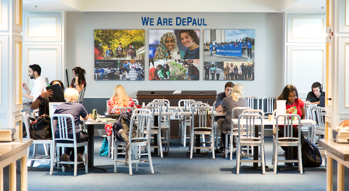 Campus dining room at DePaul Center