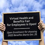 Virtual Health and Benefits Fair is open