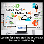 Internal applicants for staff jobs must apply through BlueSky