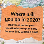 Plan early for vacation in 2020