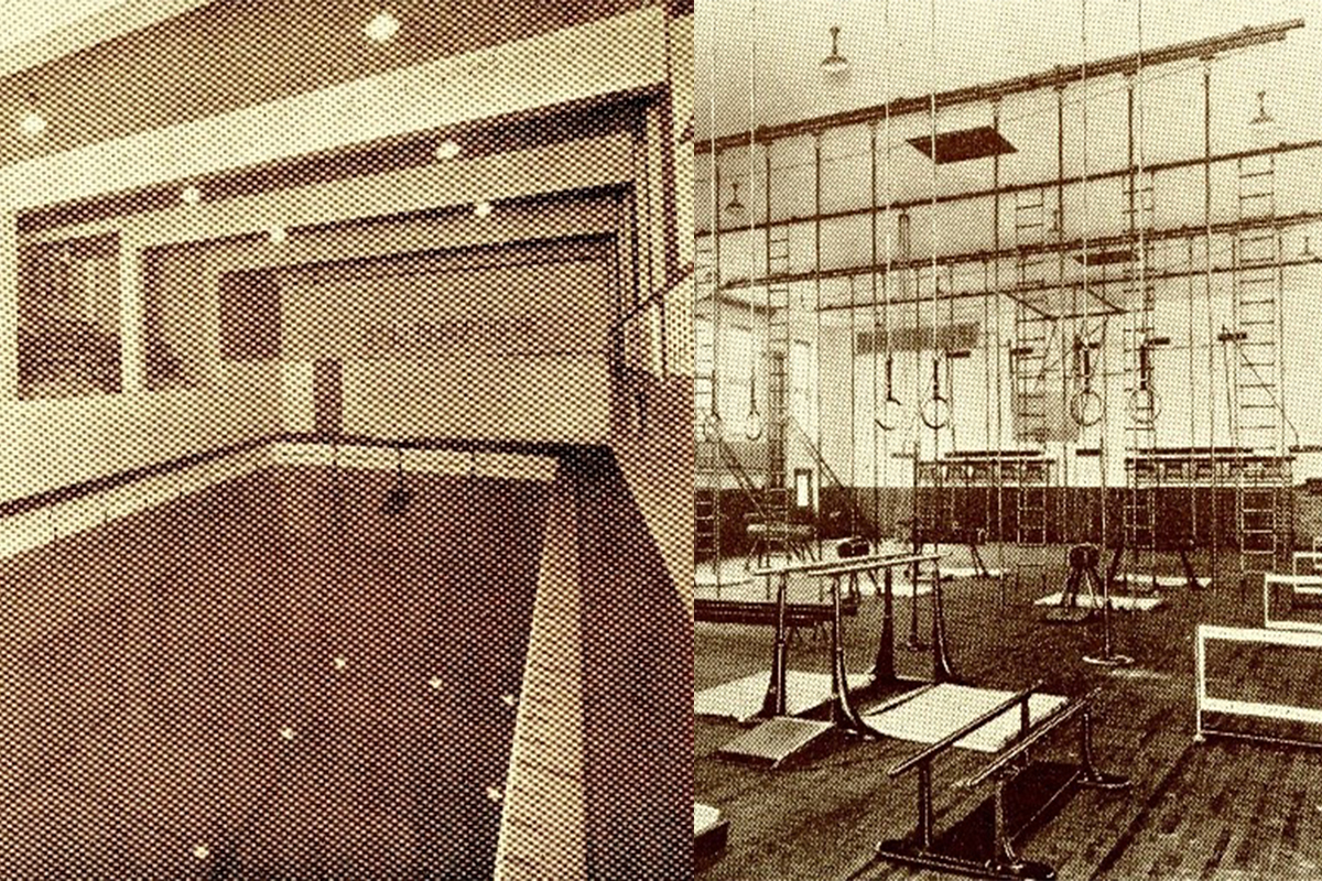 American College of Physical Education apparatus gymnasium and swimming pool, 1925