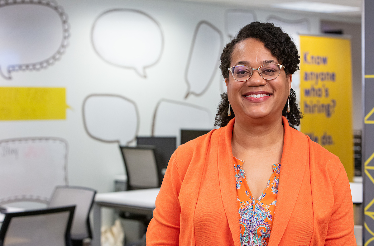 As managing director of the Career Center, Brenda Williams helps students build confidence and skills, and explore career possibilities. (DePaul University/Randall Spriggs)