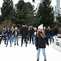 DePaul University sponsors free community ice skating at Maggie Daley Park