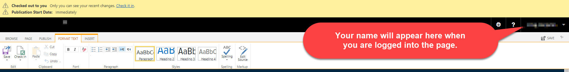 Yellow Editor Bar