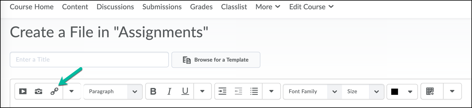 quicklinks in HTML editing quicklinks in HTML editing