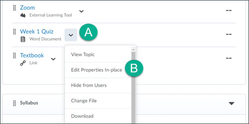 edit properties in place