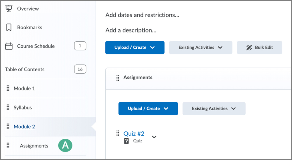 select a sub-module from the sidebar