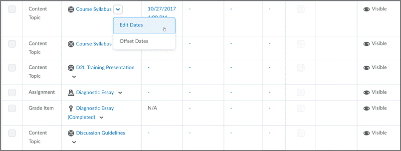 edit single date edit single date